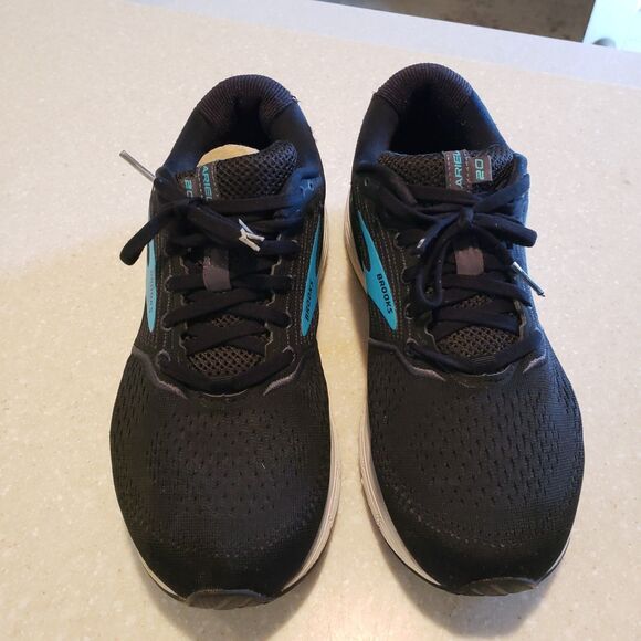 Brooks Ariel 20 Black Blue Women Size 10.5 Running Shoes Support Walk Jog - Picture 2 of 8
